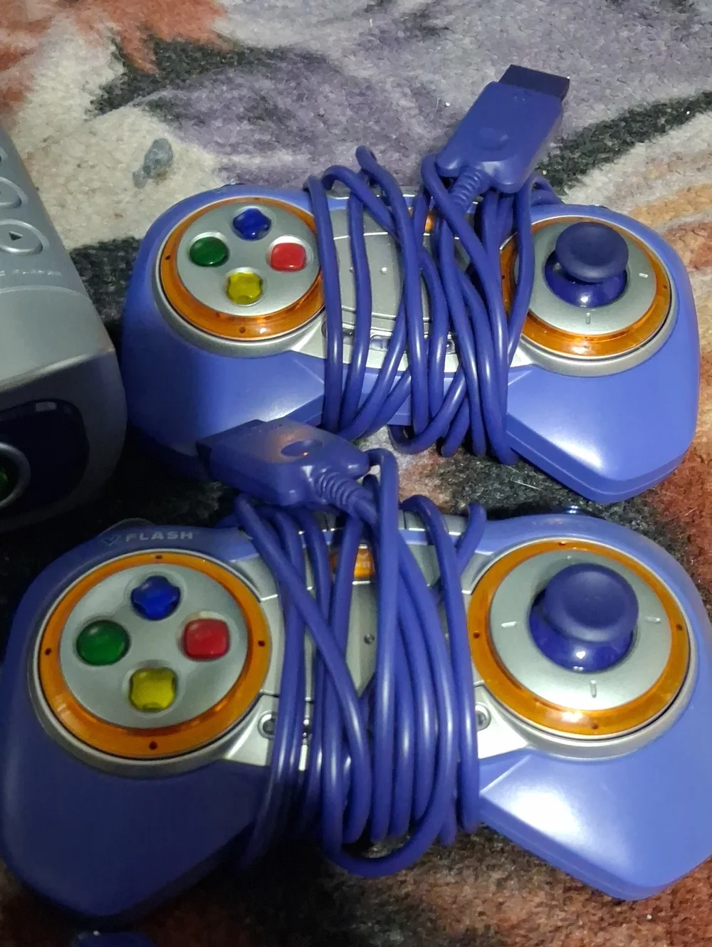 V.Smile V-Flash Purple Blue Kids Educational Gaming System